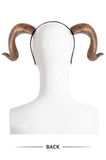 Halloween Party DIY Detachable Props RP Curved Sheep Horn Headband Festival Party Performance Headband