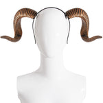 Halloween Party DIY Detachable Props RP Curved Sheep Horn Headband Festival Party Performance Headband