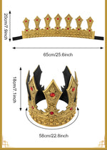 Halloween European and American Retro Luxury Palace King Crown