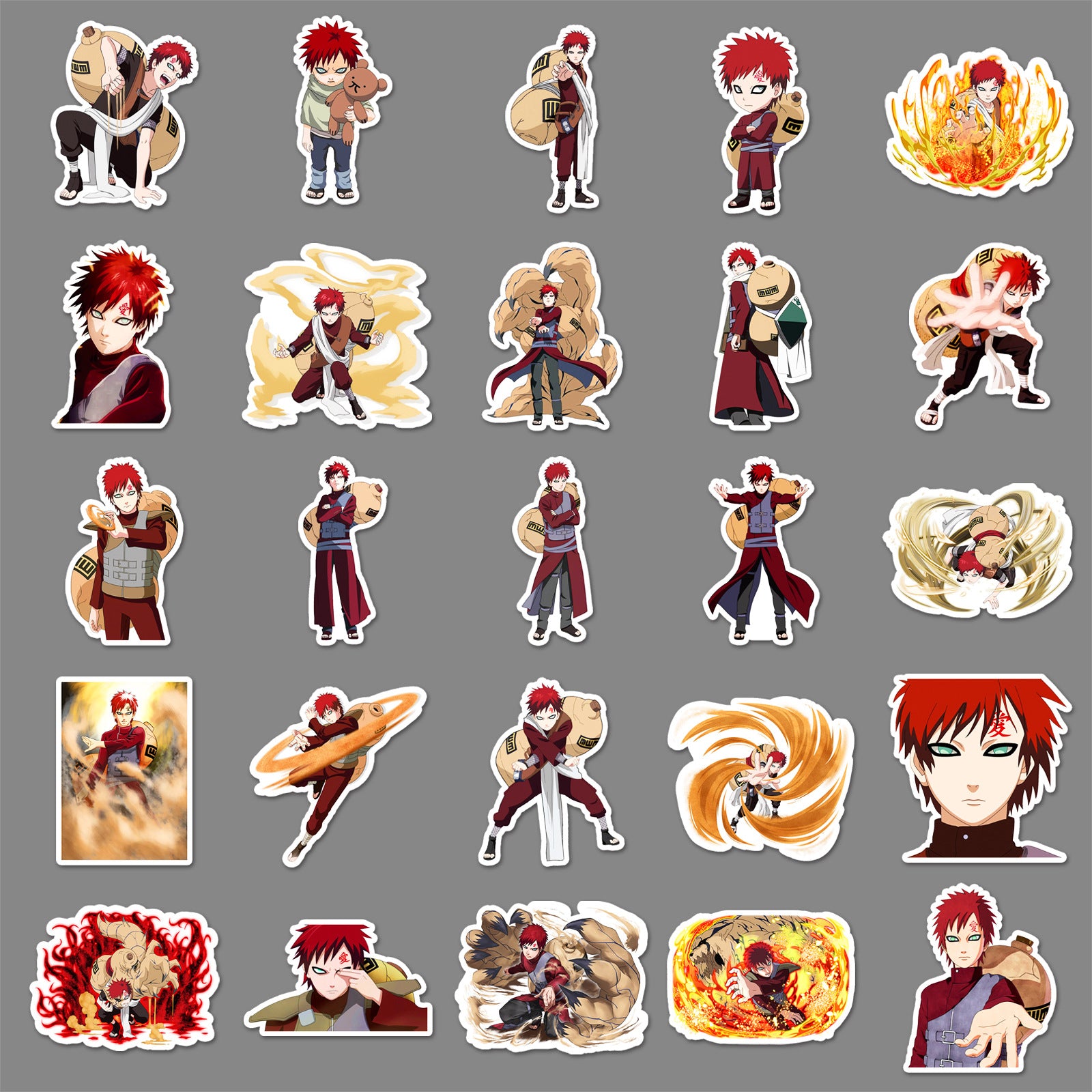 Gaara Anime Naruto Stickers