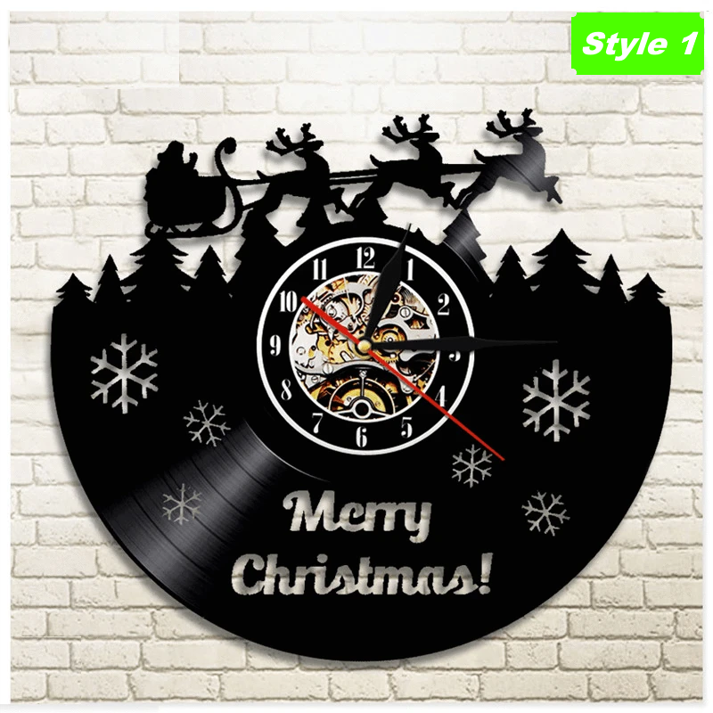 Horloge murale Joyeux Noël