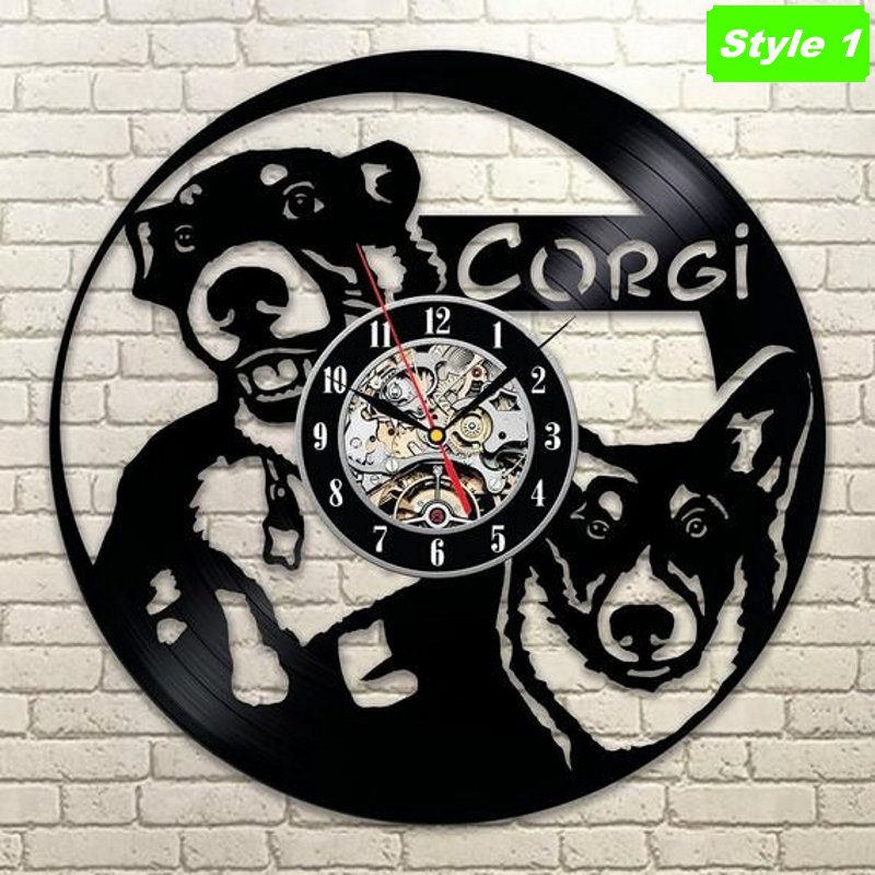 Horloge murale Welsh Corgi