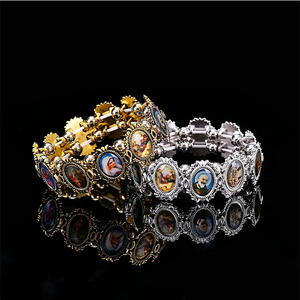 Catholic Rosary Bracelet – Jesus, Mary & Holy Angels | Elastic Alloy Religious Jewelry