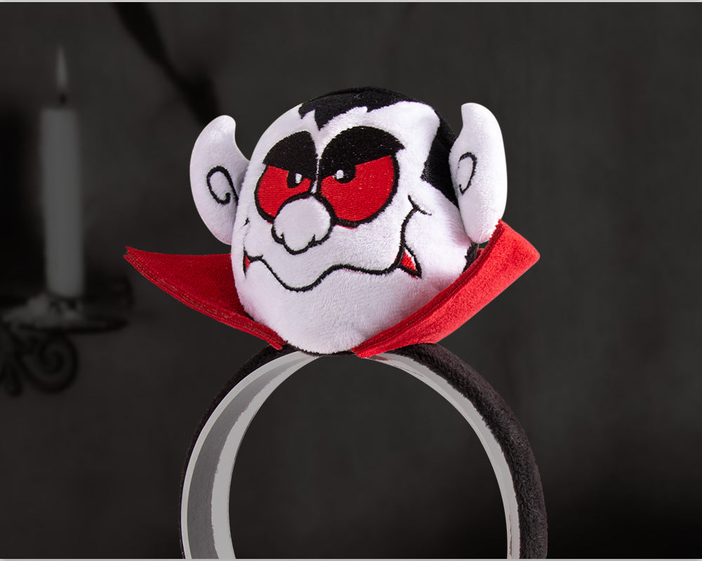 New Halloween Cotton-Filled Pumpkin Spider Bat Headband Party Dance Festival Hair Accessories Props