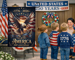 250 Anniversary Usa Flag Made In Usa, Patriotic House Flags 12x18 Double Sided, 250th Anniversary Usa Gifts, 250 Anniversary Usa Yard Flag