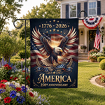 250 Anniversary Usa Flag Made In Usa, Patriotic House Flags 12x18 Double Sided, 250th Anniversary Usa Gifts, 250 Anniversary Usa Yard Flag