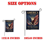 250 Anniversary Usa Garden Flag Made In Usa, America 250 Garden Flag Double Sided, 250th Anniversary Garden Flag,Patriotic Flags For Outside