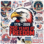 250 Anniversary Usa Stickers