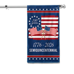 250 Years America Garden Flag, 250th Anniversary USA Patriotic Flag, 1776-2026 Commemorative, Celebrate 250th Anniversary, Patriotic Gift