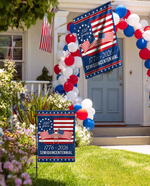 250 Years America Garden Flag, 250th Anniversary USA Patriotic Flag, 1776-2026 Commemorative, Celebrate 250th Anniversary, Patriotic Gift