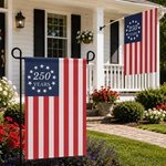 250th Anniversary Betsy Ross Flag, Patriotic 2026 Garden Flag, Fourth of July Porch Decor, Semiquincentennial Yard Flag, Made in USA