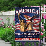 250th Anniversary USA Garden Flag, Patriotic Eagle Yard Decor, 1776-2026 America 250th Birthday Outdoor Flag, 4th of July Porch Decor