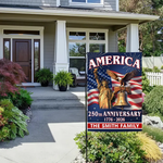 250th Anniversary USA Garden Flag, Patriotic Eagle Yard Decor, 1776-2026 America 250th Birthday Outdoor Flag, 4th of July Porch Decor