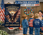 250th Anniversary Usa Flag Made In Usa, American Flag Double Sided, Independence Day, 4th Of July, Patriotic Decor, Garden Decor, Home Decor