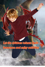 Halloween Children's Dragon Set Dragon Mask Wings Tail Three-Piece Set Cosplay Costume Props