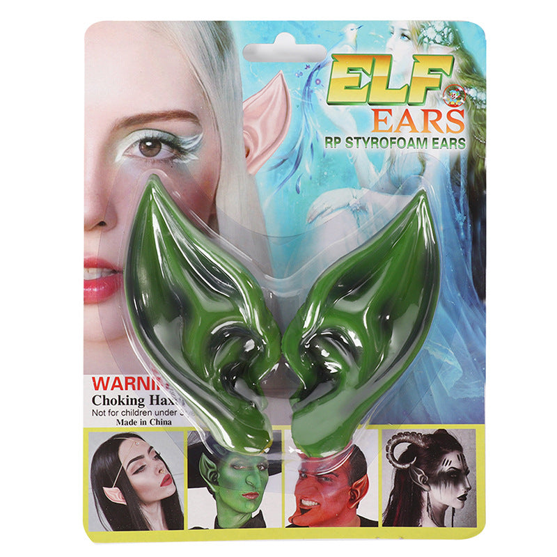New Halloween Latex Elf Ears Avatar Demon Witch Party Costume Props Cross-Border Exclusive