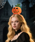New Halloween Cotton-Filled Pumpkin Spider Bat Headband Party Dance Festival Hair Accessories Props