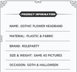 Skull with Rhinestones Headband Gothic Queen Headband Costume Cosplay Performance Props