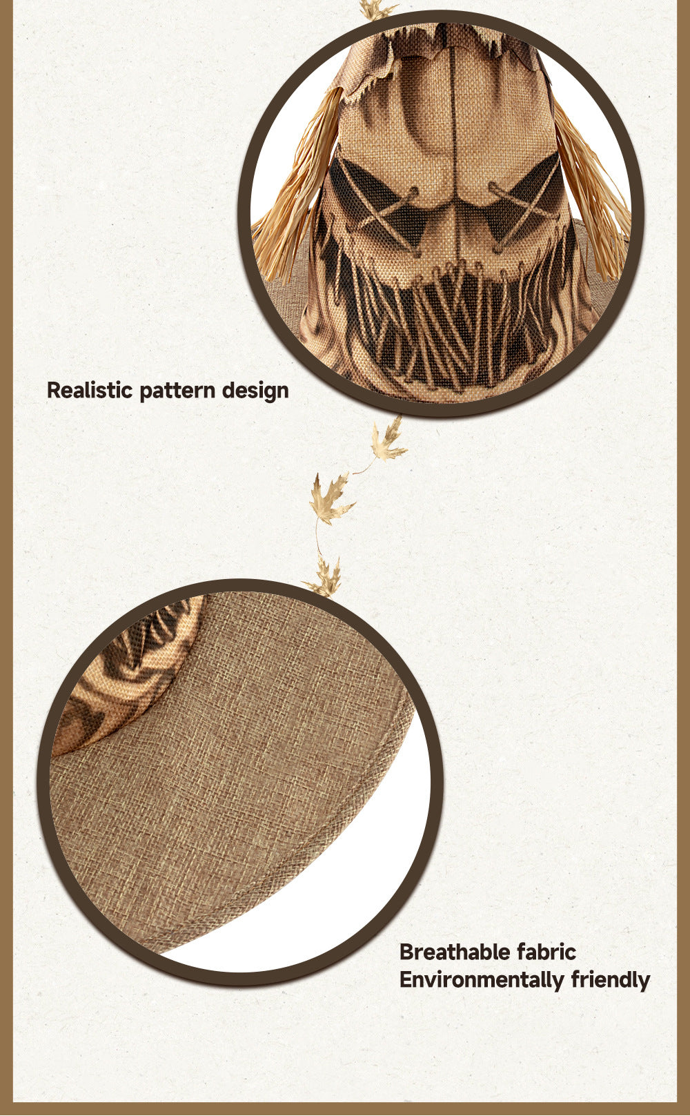 New Halloween Party Costume Scarecrow Witch Hat Cosplay