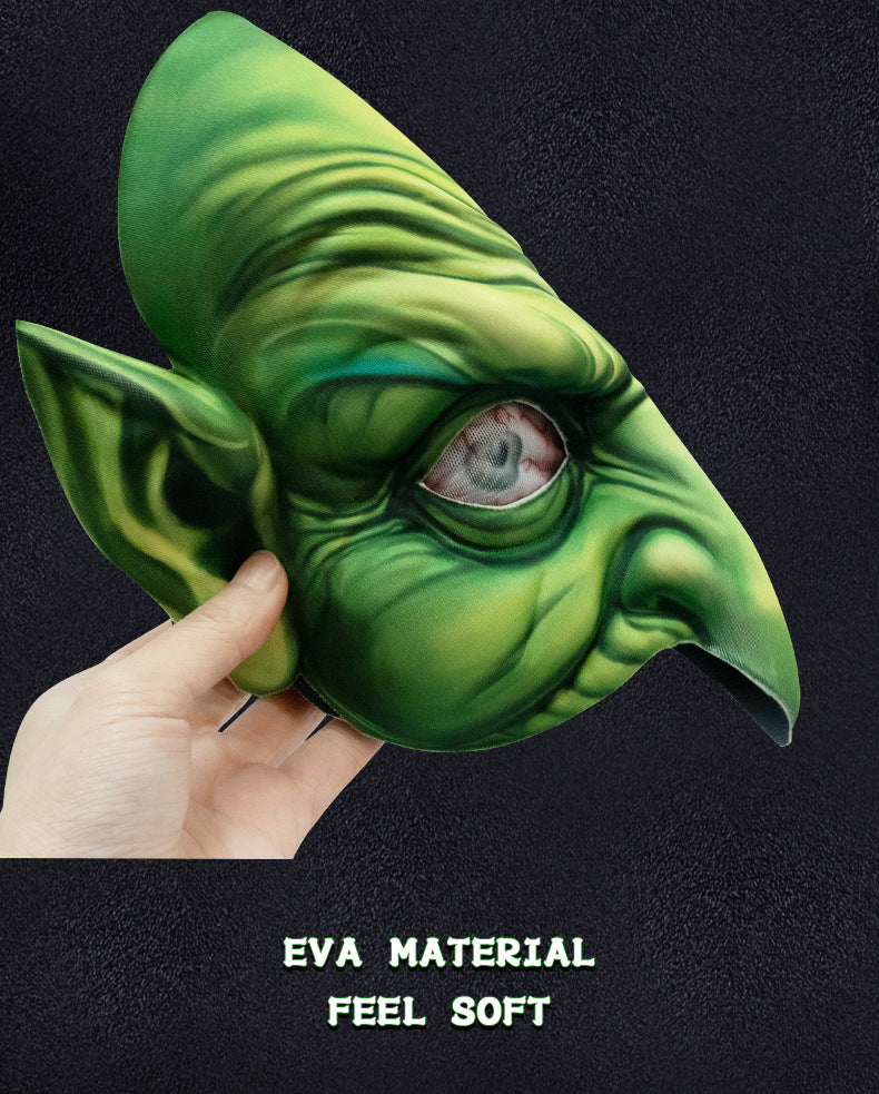 New Halloween Witch Wig Witch Hat Mask Set Carnival Masquerade Ball Cosplay Mask