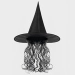 New Halloween Witch Wig Witch Hat Mask Set Carnival Masquerade Ball Cosplay Mask