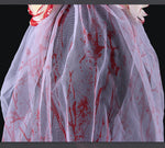 Halloween Bride Veil Vintage Rose Flower gothic Dark Headdress Ghost Bride Set