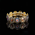 Catholic Rosary Bracelet – Jesus, Mary & Holy Angels | Elastic Alloy Religious Jewelry