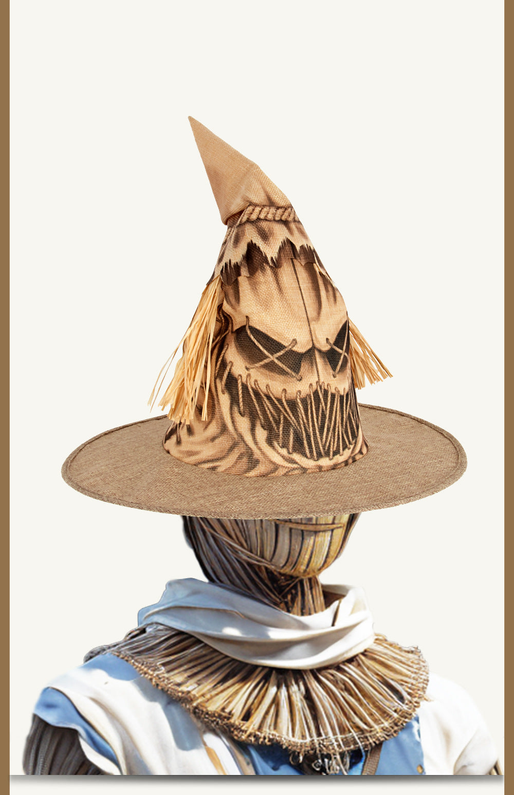 New Halloween Party Costume Scarecrow Witch Hat Cosplay
