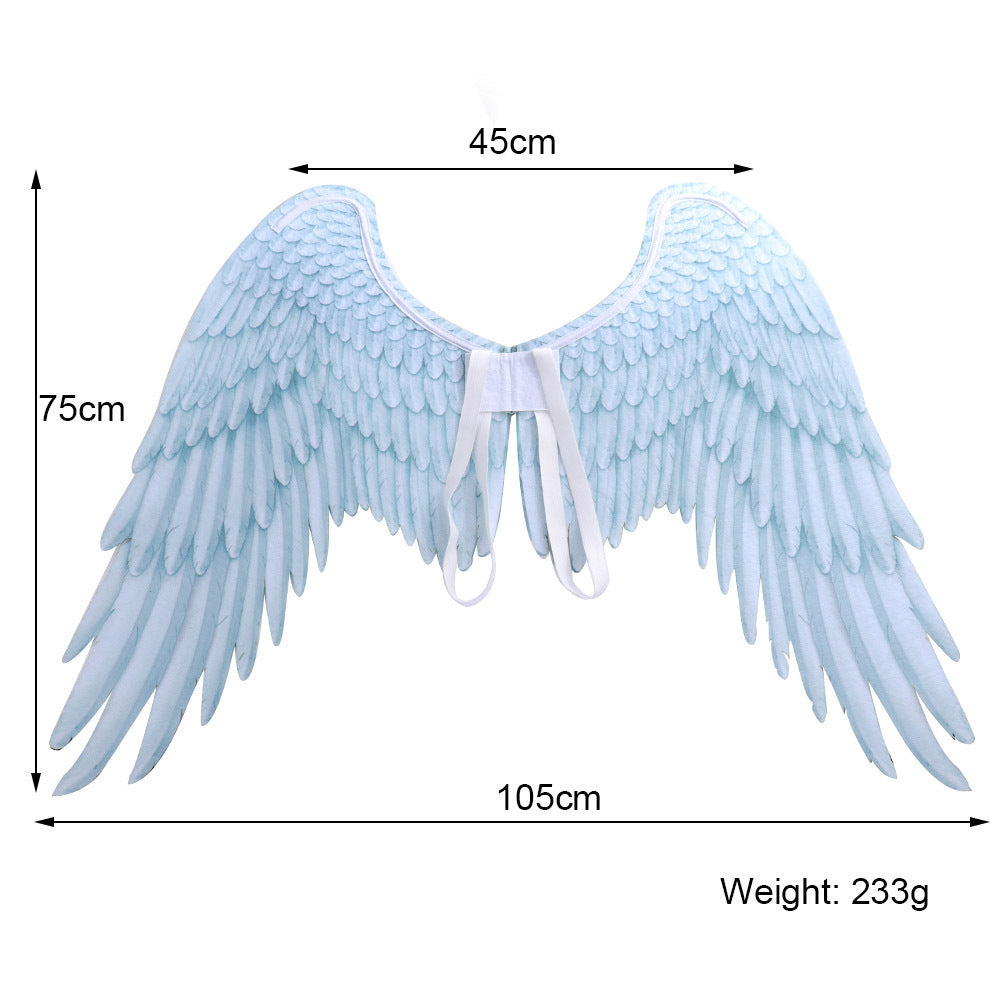 Halloween Angel Wings Adult Model Simulated Feather Wings Costume Dressing Props Party Prom
