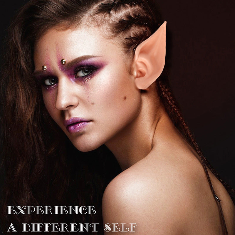 New Halloween Latex Elf Ears Avatar Demon Witch Party Costume Props Cross-Border Exclusive