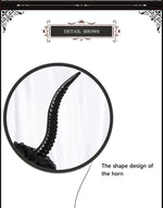 Halloween Gothic Queen Dark Horn Mesh Headband Party Ball Performance Costume Festival Hair Accessory Prop