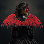 New Halloween Non-Woven Fabric Demon Wings Mask Set