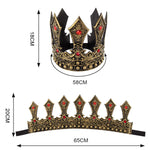 Halloween European and American Retro Luxury Palace King Crown