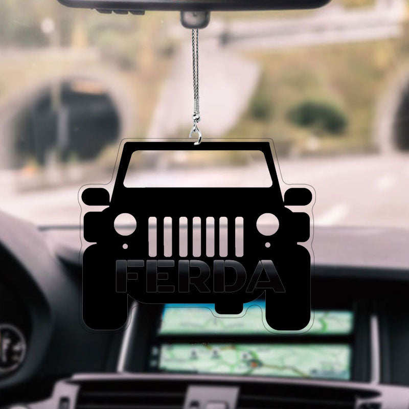 Décoration en mica du camion Ferda de Letterkenny 