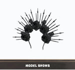 Skull with Rhinestones Headband Gothic Queen Headband Costume Cosplay Performance Props