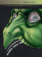 New Halloween Witch Wig Witch Hat Mask Set Carnival Masquerade Ball Cosplay Mask