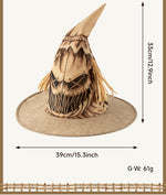 New Halloween Party Costume Scarecrow Witch Hat Cosplay