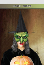 New Halloween Witch Wig Witch Hat Mask Set Carnival Masquerade Ball Cosplay Mask