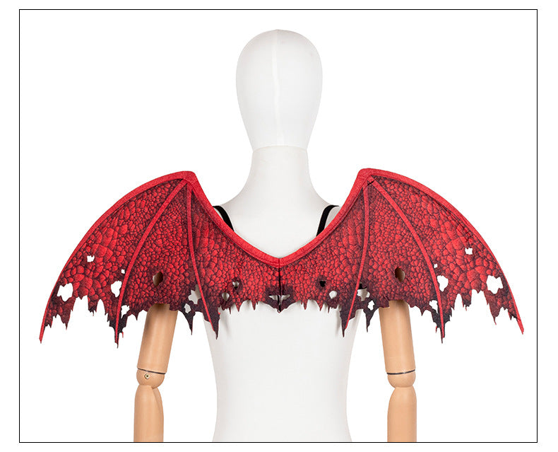 New Halloween Non-Woven Fabric Demon Wings Mask Set