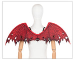 New Halloween Non-Woven Fabric Demon Wings Mask Set