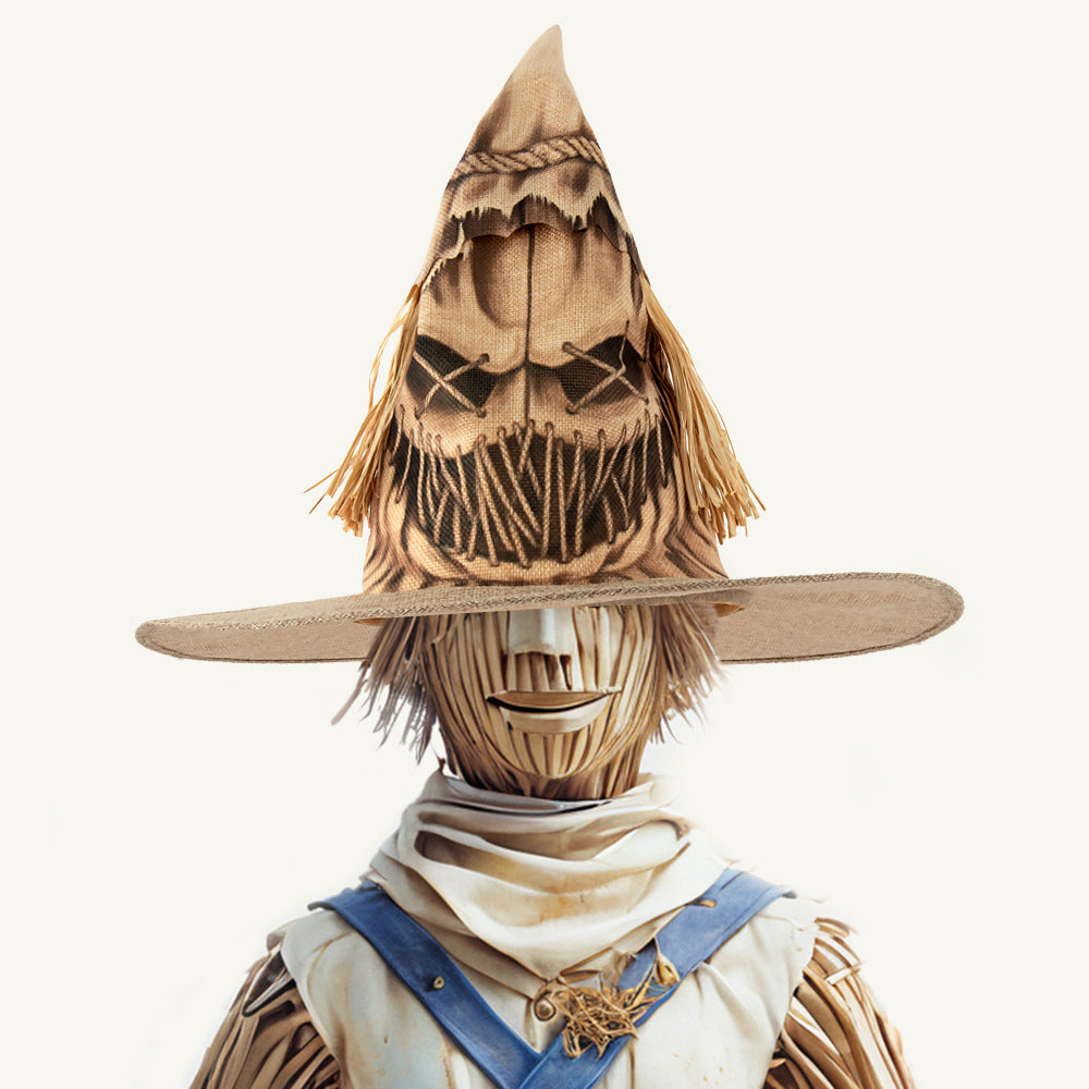 New Halloween Party Costume Scarecrow Witch Hat Cosplay