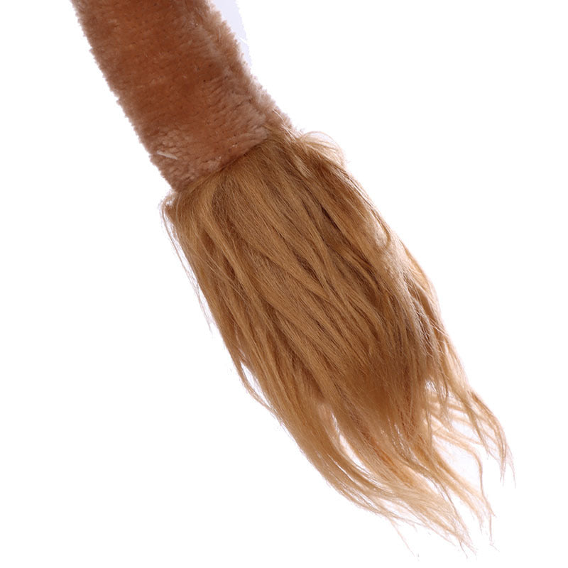 Halloween Costume Plush Lion Gloves Tail Headband Set Performance Costume Accessories Cosplay Props