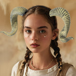 Halloween Party DIY Detachable Props RP Curved Sheep Horn Headband Festival Party Performance Headband