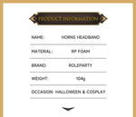 Halloween Party DIY Detachable Props RP Curved Sheep Horn Headband Festival Party Performance Headband