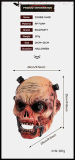 Halloween RP Zombie Horror Mask Headgear Realistic 3D Holiday Party Costume Prop