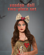 New Halloween WOODOO Doll Necklace Headband Costume Accessories