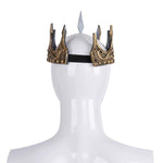 Halloween Medieval King Crown PU Foam Headpiece Stage Performance Prop Costume Cosplay