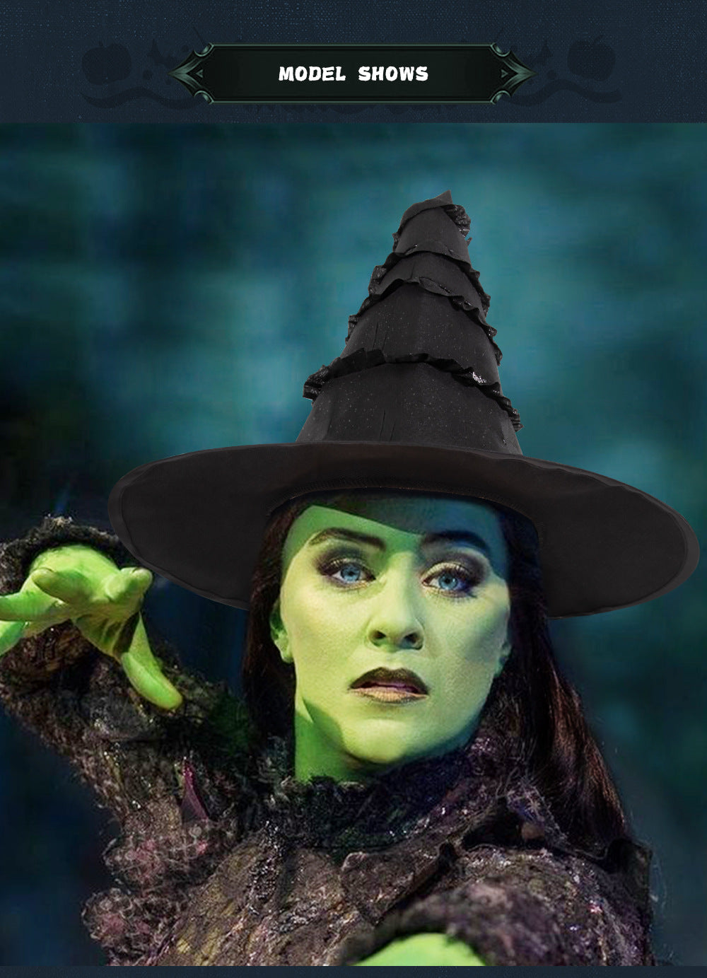 New Halloween Witch Hat Wizard Hat Festival Party Ball Performance Cosplay Prop