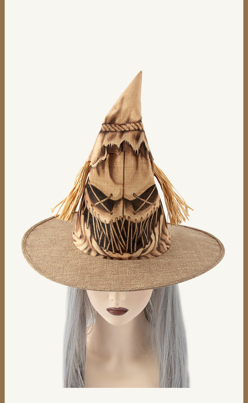 New Halloween Party Costume Scarecrow Witch Hat Cosplay
