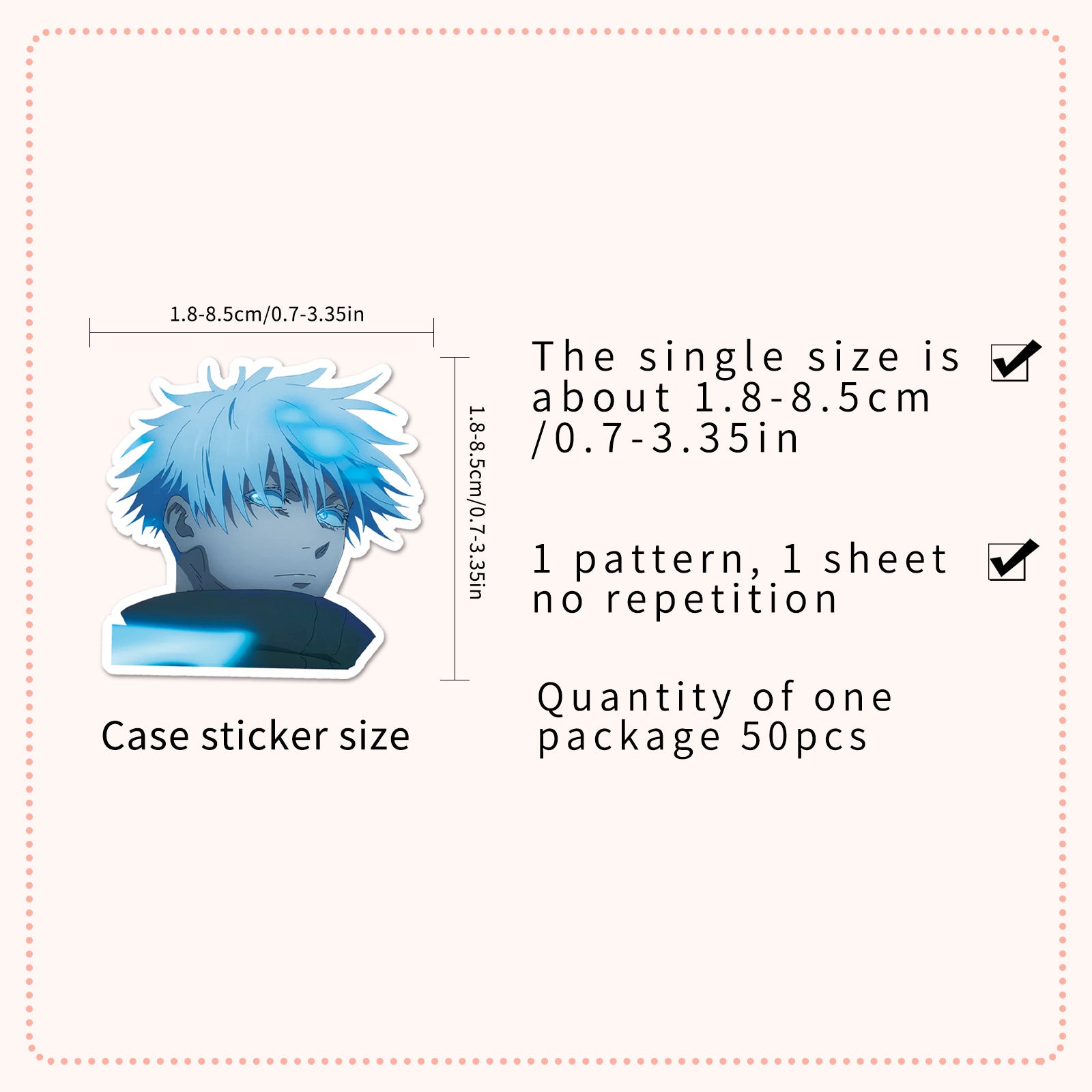 Gojo Satoru Jujutsu Kaisen Stickers